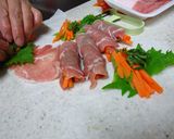 しそでさっぱり♪甘肉巻巻ロールΨ作り方3写真
