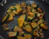 ＊かぼちゃとお肉のこってり炒め＊作り方4写真