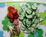 ＊夏野菜さっぱりサラダ～みょうが入り～＊作り方1写真