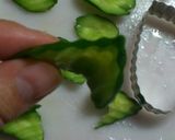 お弁当に☆ｷｭｳﾘの葉っぱ☆作り方3写真