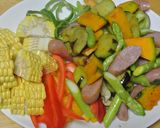 夏野菜たっぷり★フライパンで作るパエリア作り方4写真