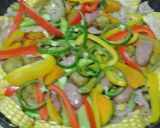 夏野菜たっぷり★フライパンで作るパエリア作り方8写真