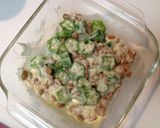 簡単♪残り物ネバネバのチーズ焼き作り方3写真