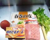 ジューシーでフレッシュなイタリアン春巻き作り方1写真
