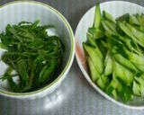 夏野菜と鶏胸肉の冷たいうどん!!作り方1写真