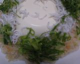 茶飯に冷たい豆腐としらすのせご飯作り方9写真