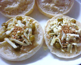 ウグイス豆とチーズと胡麻のトースト作り方3写真