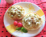 ウグイス豆とチーズと胡麻のトースト作り方4写真