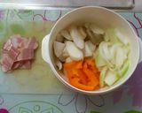 ベーコンと野菜のガーリックソテー作り方1写真