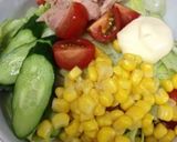 簡単！サラダうどん♪(´ε｀ )作り方3写真
