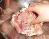カリカリ鶏とアボガドのゆず胡椒丼作り方3写真