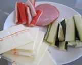 ズッキーニ春巻き☆作り方1写真