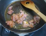 つるむらさきとベーコンのピリ辛中華炒め作り方2写真