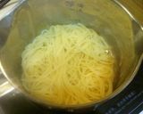 おかかとオクラのカルボナーラ風パスタ作り方12写真