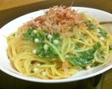 おかかとオクラのカルボナーラ風パスタ作り方16写真