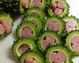 ゴーヤのウインナー詰めたまご焼き作り方1写真