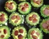 ゴーヤのウインナー詰めたまご焼き作り方2写真