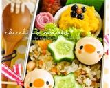 ＊キャラ弁＊　うずらDE女の子と男の子♡作り方8写真