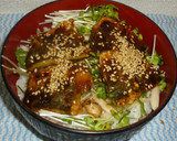 パパの土用の丑はアジの蒲焼丼作り方6写真