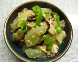 黒ウリとツナの塩昆布胡麻酢和え作り方10写真
