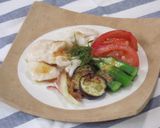 ぷるるんチキンと夏野菜の梅しそソース作り方8写真