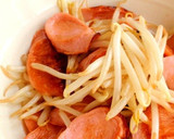 楽安旨＊魚肉ソーセージともやし炒め作り方6写真