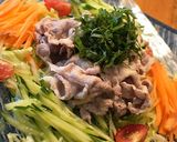 ＊茹で豚とオクラの冷たいサラダ＊作り方8写真