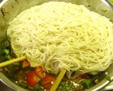 オクラ&トマト&ツナの素麺■ゆず胡椒風味作り方6写真