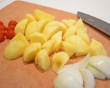 塩麹でカレー風味のスパニッシュオムレツ作り方1写真