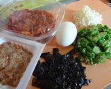 お手軽丼　～納豆キムチの半熟卵のせ～作り方3写真
