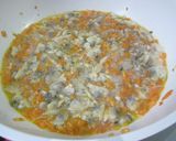あさりとニラと人参のカラフル卵とじ丼♫作り方5写真
