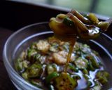 オクラだれ　ヴィーガン　京都カフェ作り方4写真