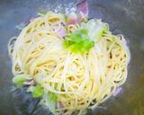 簡単ランチ☆キャベツとベーコンのパスタ作り方3写真