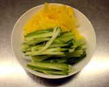 沢庵・胡瓜・塩昆布で超簡単冷製パスタ作り方2写真