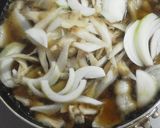 豚バラとごぼうのトロトロ卵とじ丼作り方3写真