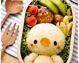 おすわりヒヨコちゃん＊キャラ弁作り方3写真