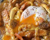 きのこたっぷり♡温玉チーズカレーうどん作り方7写真