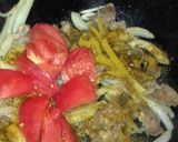 ラム肉のカレー味炒め作り方2写真