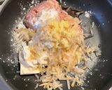 もやしと豆腐入りワンパントロトロ鶏つくね作り方2写真