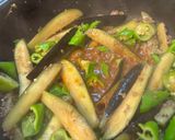 ナスと万願寺とうがらしの辛味噌炒め。作り方4写真