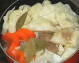鶏モモ肉とキャベツ&ゴーヤのスープ煮作り方6写真