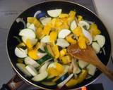 生ハムと彩り野菜の冷製パスタ作り方3写真