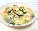 ◆海老とニラのふわふわたまごにゅうめん◆作り方6写真