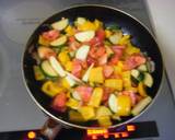 生ハムと彩り野菜の冷製パスタ作り方4写真