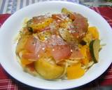 生ハムと彩り野菜の冷製パスタ作り方7写真
