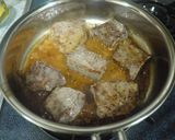 塩麹漬け牛もも肉のステーキ　レモンソース作り方6写真
