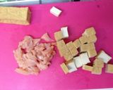 ノンオイル♪鶏胸肉と厚揚げ麻婆豆腐作り方1写真