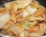 白菜と竹輪のにんにく醤油麹炒め作り方2写真
