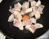 フライパン一つdeベーコンエッグパン作り方6写真
