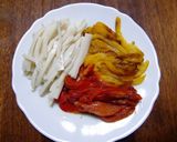 蒲鉾と焼きパプリカの柚子胡椒和え作り方4写真